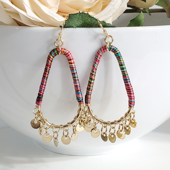 Raja Rainbow Charmed Earrings - Picture 4 of 4